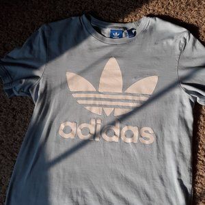 Baby blue Adidas shirt